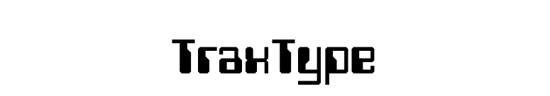 TraxType font preview