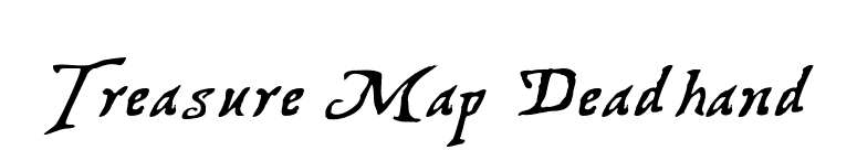 Treasure Map Deadhand font preview
