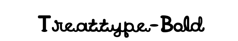 Treattype-Bold font preview