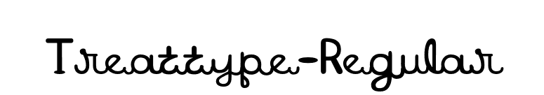 Treattype-Regular font preview