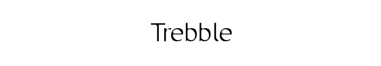 Trebble font preview