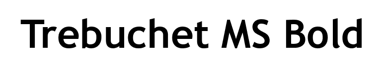 Trebuchet MS Bold font preview