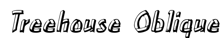 Treehouse Oblique font preview