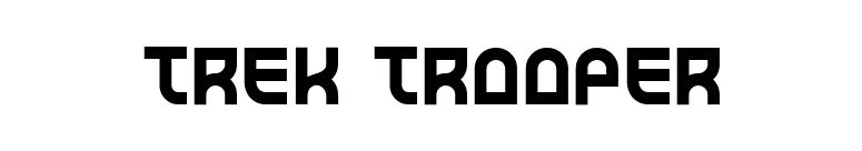 Trek Trooper font preview
