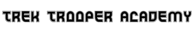 Trek Trooper Academy font preview