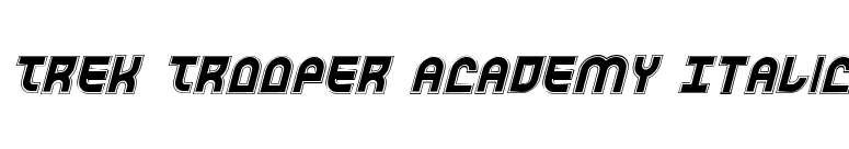 Trek Trooper Academy Italic font preview