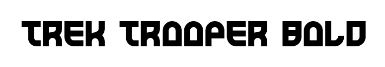 Trek Trooper Bold font preview