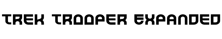 Trek Trooper Expanded font preview