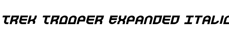 Trek Trooper Expanded Italic font preview