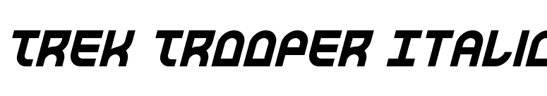Trek Trooper Italic font preview