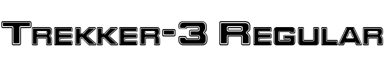 Trekker-3 Regular font preview