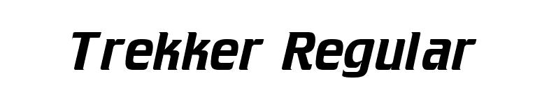 Trekker Regular font preview