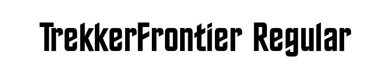 TrekkerFrontier Regular font preview