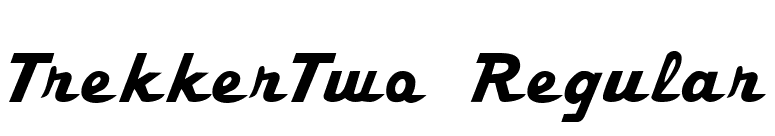 TrekkerTwo Regular font preview
