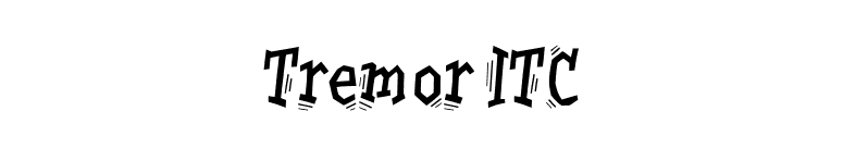 Tremor ITC font preview