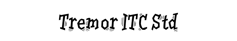 Tremor ITC Std font preview