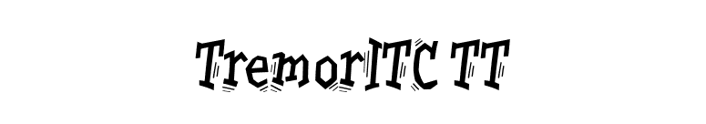 TremorITC TT font preview
