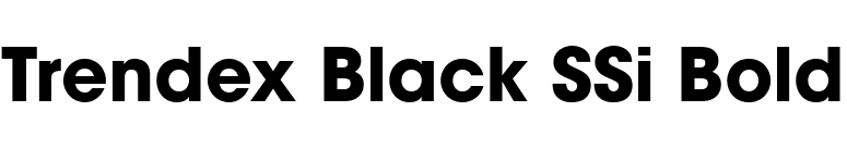 Trendex Black SSi Bold font preview