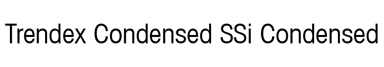 Trendex Condensed SSi Condensed font preview
