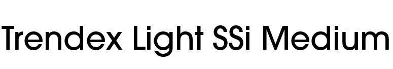Trendex Light SSi Medium font preview