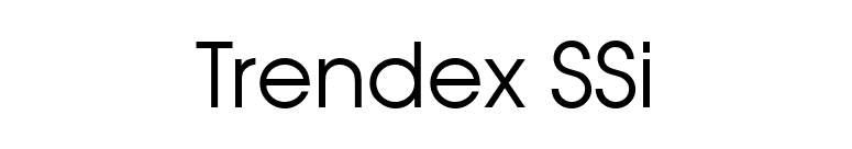 Trendex SSi font preview