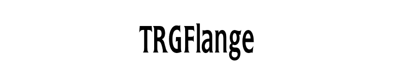 TRGFlange font preview