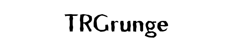 TRGrunge font preview