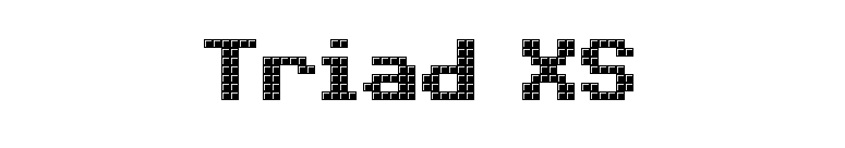 Triad XS font preview