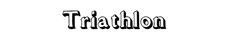 Triathlon font preview