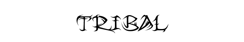 Tribal font preview