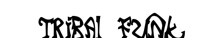 Tribal Funk font preview