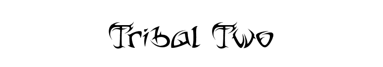 Tribal Two font preview