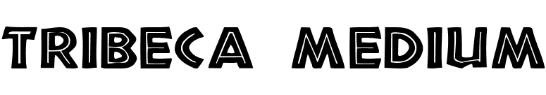Tribeca Medium font preview