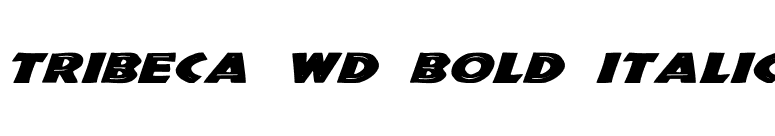 Tribeca Wd Bold Italic font preview