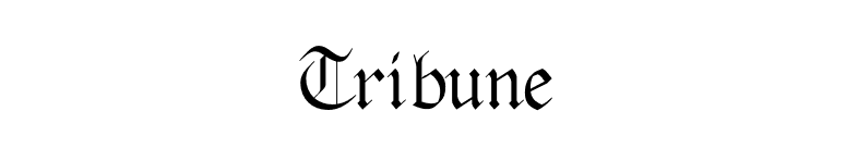 Tribune font preview