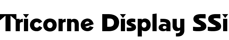 Tricorne Display SSi font preview