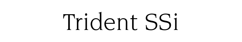 Trident SSi font preview