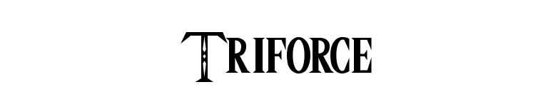 Triforce font preview