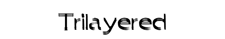 Trilayered font preview