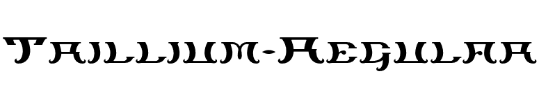 Trillium-Regular font preview