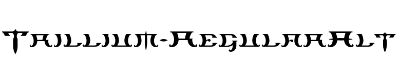 Trillium-RegularAlt font preview