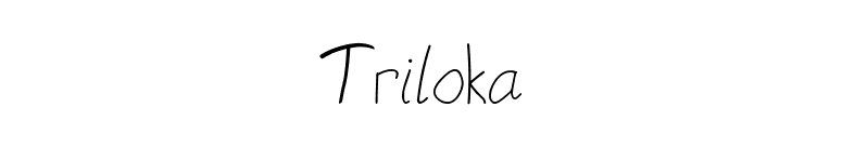 Triloka font preview