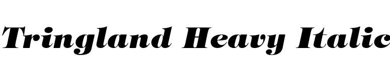 Tringland Heavy Italic font preview