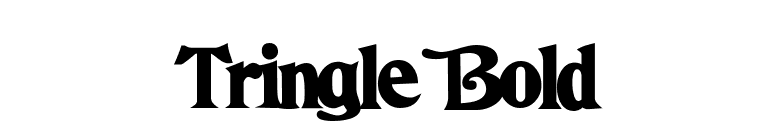 Tringle Bold font preview