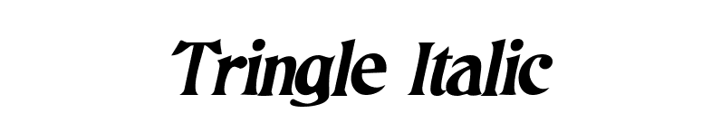 Tringle Italic font preview