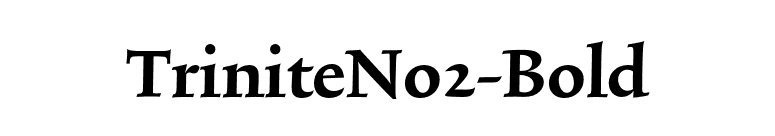 TriniteNo2-Bold font preview