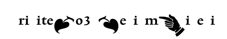 TriniteNo3-MediumWidePi font preview