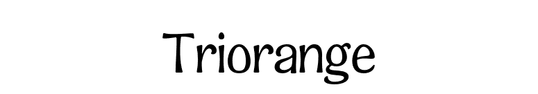 Triorange font preview