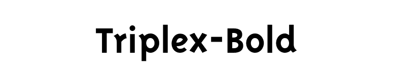 Triplex-Bold font preview