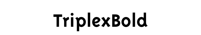 TriplexBold font preview